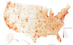 U.S. Counties by Population Density... : MapPorn